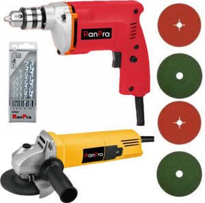 RanPra COMBO OF 1Omm Drill Machine with