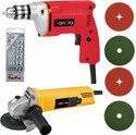 RanPra COMBO OF 1Omm Drill Machine with