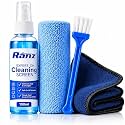 Ranz Screen Cleaning Kit for Laptop, Mobile, TV & Monitor | 3-in-1 Kit with 100ml Spray, 400 GSM Dual-Sided Microfiber Cloth & Brush | Streak-Free, Alcohol-Free LCD LED Screen Cleaner