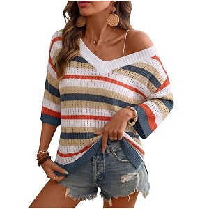 Rapbin Womens Crochet V Neck Beach Cover