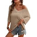 Rapbin Women39s Crochet V Neck Beach Cover