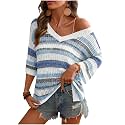 Rapbin Women39s Crochet V Neck Beach Cover