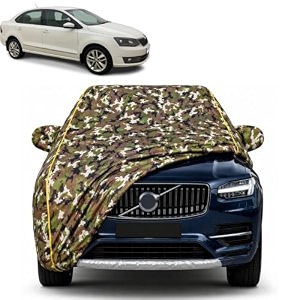 rapid 100 waterproof car cover  dustproof sun protection cover  soft cotton lining  triple stitched  mirror pocket  antenna pocket  all weather body cover army