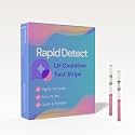 Rapid Detect LH Ovulation Test Strips (25 Count), Easy to Use, Quick Results for Your Fertility Window, Indvidually Wrapped & Reliable