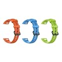 Rapidotzz Smart Watch Strap for Huawei Honor Band 4 and 5, Orange, Green, Blue