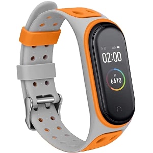 rapidotzz sporty strap replacement strap for xiaomi mi band 4 and mi band 3 belt band compatible for mi3 and mi4 orange