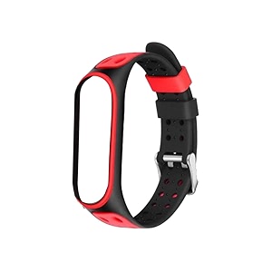 rapidotzz mi band straps - pack of 1 red unisex  removable straps only for mi band 3 and 4  multicolour  free size  only straps  easy to maintain  removable straps for mi smartwatch