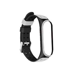rapidotzz mi band straps - pack of 1 grey unisex  removable straps only for mi band 3 and 4  multicolour  free size  only straps  easy to maintain  removable straps for mi smartwatch