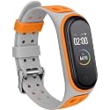 Rapidotzz Sporty Strap Replacement Strap for Xiaomi MI Band 4 and MI Band 3 Belt Band Compatible for Mi3 and Mi4 (Orange)