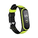 Rapidotzz Sporty Strap for Xiaomi MI Band 4 and MI Band 3 Belt Band Compatible for Mi3 and Mi4 (Green Pattern)