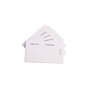 rrlfcsm01 lf 125 khz iso 10536 tk4100 clamshell thick plain white rfid smart cards - pack of 10