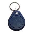 RRHFKF01 13.56 MHz ISO 14443: MIFARE FM1108 HF RFID KeyFob Proximity Token Tag Keypad ID Card for Door Entry Access Control System &amp; Security Lock (Wholesale, Blue, Pack of 1000)