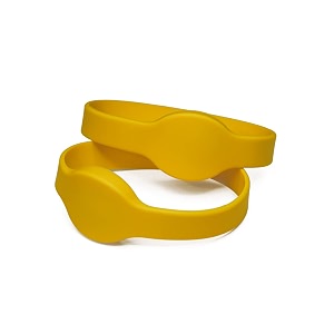 rrhfwb07 1356 mhz iso14443a mifare fm1108 compatible hf silicone rfid wrist band yellow rrhfwb07 pack of 10