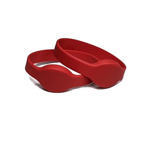 rrhfwb08 1356 mhz iso14443a mifare fm1108 compatible hf silicone rfid wrist band red rrhfwb08 pack of 10