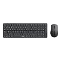 Rapoo 9350S Multi Device W/L/BT Keyboard Mouse Combo, Rechargeable, Black