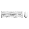 Rapoo 9350S Multi Device W/L/BT Keyboard Mouse Combo, Rechargeable, White