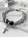 RAPPERSSHOP Stainless Steel Silver Bracelet