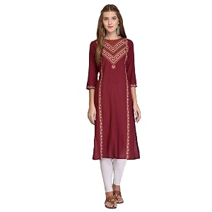 Rapsodia Womens Cotton Regular Kurta