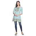 Rapsodia Womens Cotton Slim Fit Short Kurti
