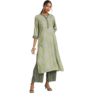 Rapsodia Womens Green Grey Gotta Patti