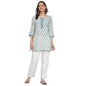 Rapsodia Women Cotton White Ethnic Buti Printed