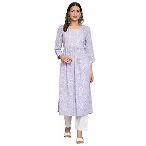 Rapsodia Women Rayon Printed Naira Cut Kurta