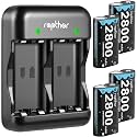 Rapthor 4-Pack Rechargeable Battery Pack for Xbox One Controller 2800mAh