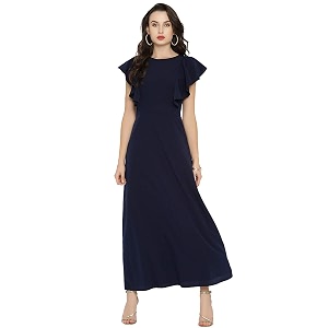 Rare London Womens Polyester A-Line Maxi Casual