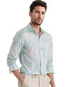 RARE RABBIT Men Printed Casual Blue Shirt