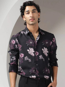 RARE RABBIT Men Printed Casual Multicolor Shirt