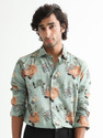 RARE RABBIT Men Printed Casual Multicolor Shirt