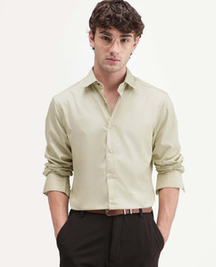 RARE RABBIT Men Solid Casual Green Shirt