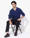 RARE RABBIT Men Regular Fit Solid Casual