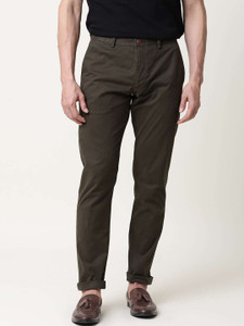 RARE RABBIT Men Slim Fit Green Pure