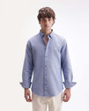 RARE RABBIT Men Solid Casual Blue Shirt