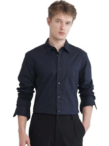 RARE RABBIT Men Solid Casual Dark Blue