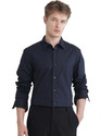 RARE RABBIT Men Solid Casual Dark Blue