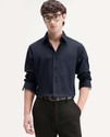 RARE RABBIT Men Solid Casual Dark Blue