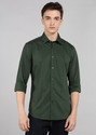 RARE RABBIT Men Solid Casual Green Shirt