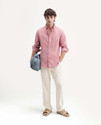 RARE RABBIT Men Solid Casual Pink Shirt