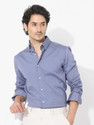 RARE RABBIT Men Solid Casual Purple Shirt
