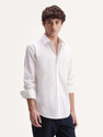 RARE RABBIT Men Solid Casual White Shirt