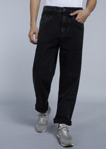 RARE RABBIT Relaxed Fit Men Black Jeans