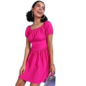 Rare Womens Cotton Fit and Flare Above