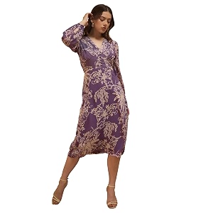 Rare Women Casual Pink Colour Midi Floral