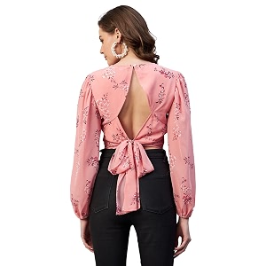 Rare Womens Polyester Floral Long Sleeve Regular