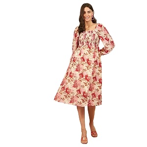 Rare Womens Georgette A-Line Midi Dress