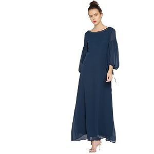 Rare Womens Polyester A-Line Maxi Casual Dress
