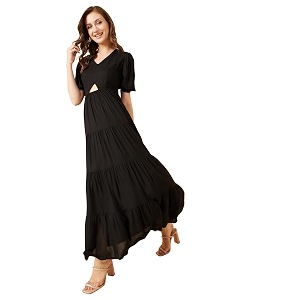 Rare Womens Rayon Fit and Flare Maxi