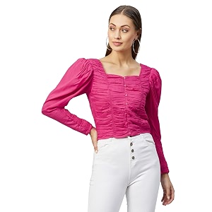 Rare Womens Solid Regular Fit Blouse